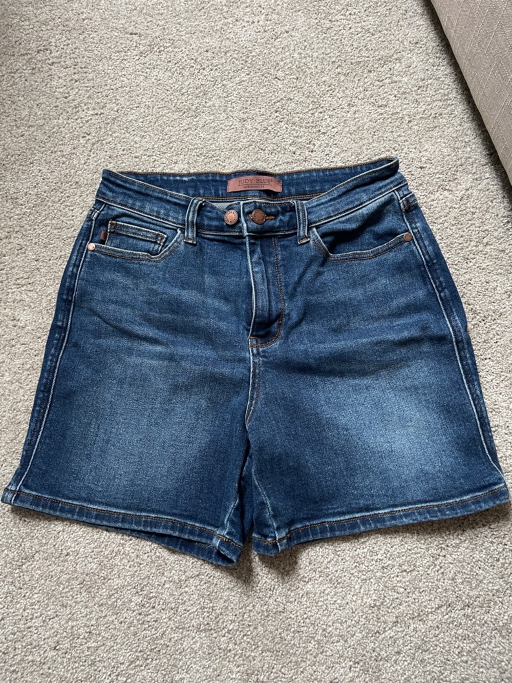 Judy Blue Indigo High-Rise Denim Shorts